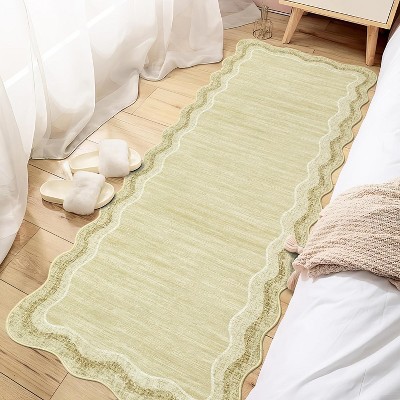 Area Rug,Machine Washable Non-Slip Low Pile Modern Abstract Carpet,Stain-Resistant Easy-Clean Soft Rug for Living Room, Bedroom, Office