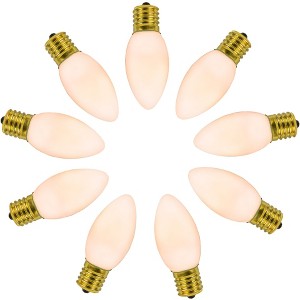 Novelty Lights Multicolor C9 LED RetroGlo Christmas Replacement Bulbs 25 Pack - 1 of 4