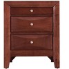 NicBex Nightstand with 2 Drawers and Top Tray Modern Small Bedside Table with Wood Frame for Living Room,Bedroom - 3 of 4