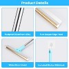 iMountek"Pet Hair Removal Rake with 54.33" Adjustable Telescopic Rod for Carpet, Couch, Clothes & Rugs"Blue - 4 of 4