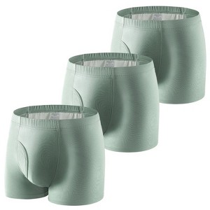 CARER 8oz High Absorbency Men's Incontinence Briefs 3-Pack Washable Cotton Incontinence Underwear Boxer for Men Bladder Leakage - 1 of 4