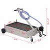 Portable Oil Drain Pan Low-Profile Oil Drain Tank with Pump Large Capacity Truck Oil Change Pan for Car SUV Trucks - 2 of 4