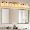 DAKAFUL Bathroom Vanity Light, 4/5/6/8/10-Light Vanity Fixture with Frosted Glass Shades,Reversible Wall Light Over Mirror, for Bathroom/Bedroom - 4 of 4