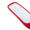 Insten Case For PS5 Media Remote Cover, Protective Silicone Skin Sleeve, Anti-Shock, Washable, Full Protection, Red - 3 of 4