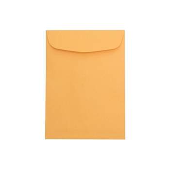 JAM Paper 7.5 x 10.5 Open End Catalog Envelopes Brown Kraft Manila 29215I