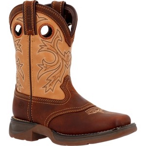 Kids Lil’ Rebel by Durango® Big Kids Brown Tan Western Boot - 1 of 4