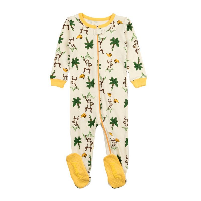 Leveret Footed Sleeper Cotton Pajamas, 1 of 3