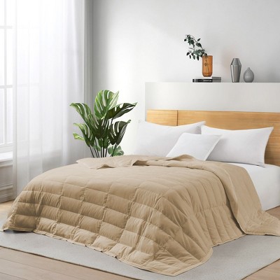 Puredown Tencel Cooling Lightweight Down Blanket, Breathable Cool Touch ...