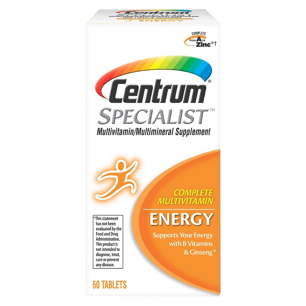 UPC 300054470607 product image for Centrum Specialist Energy Complete Multivitamin Dietary Supplement Tablets - 60c | upcitemdb.com