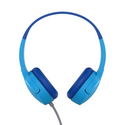 Belkin Soundform Mini Wired Headphones For Kids With Built-In Microphone Blue, AUD004btBL