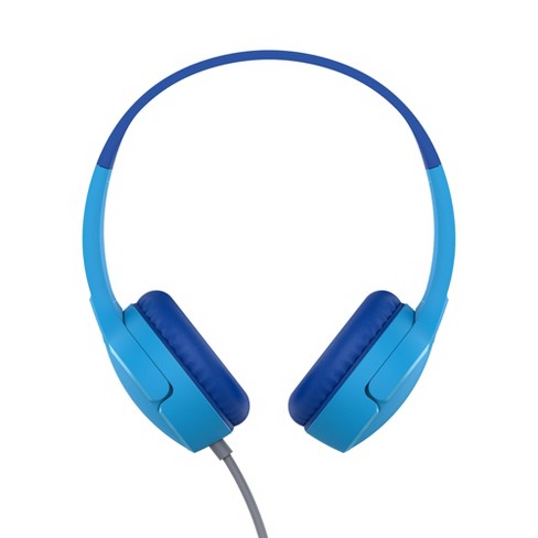  LilGadgets Untangled Pro Kids Headphones Wireless Headphones  for Kids, On-Ear Bluetooth with Built-in Microphone, No More Tangled Wires,  Kids Headphones Bluetooth for School, Blue : Electronics