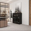 FUFU&GAGA Fashion Tempered Glass Display Cabinet, Multi-layer Compartment Design, Versatile Style, Create Personalised Home Space - 4 of 4