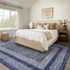 Indoor Modern Bordered Solid Color Area Rugs for Bedroom Living Room Easy Care Washable Soft Low Pile Non Slip Foldable Carpet - 3 of 4