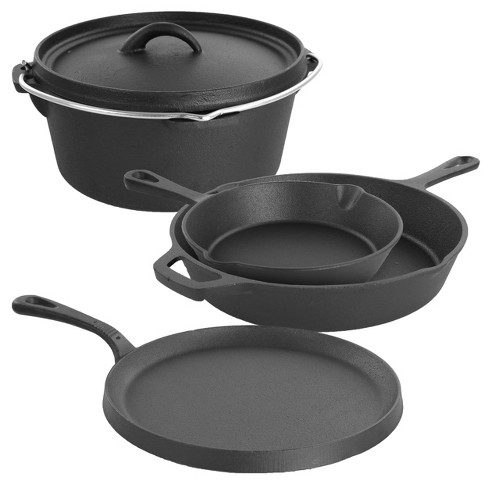 Cast Iron Cookware Set Pre seasoned Frying Pan Set Small Pan - Temu