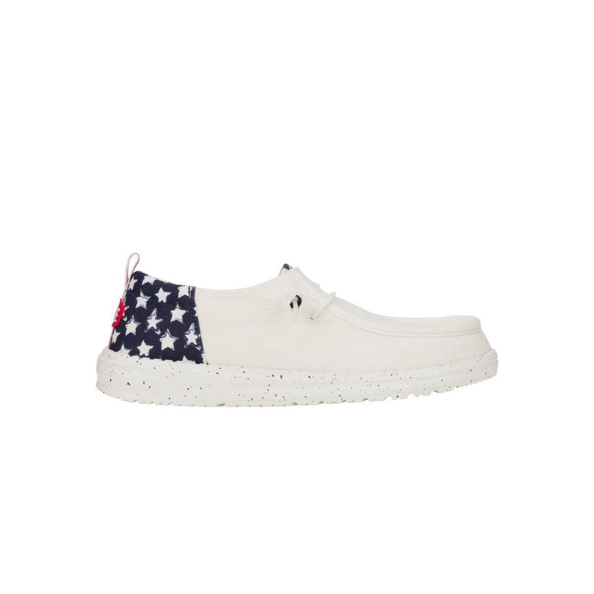 Обувь HEYDUDE Women Wendy Funk Americana Stars, 4thof July Patriotic Shoes , White/Navy Blazer, 6 — фото 8