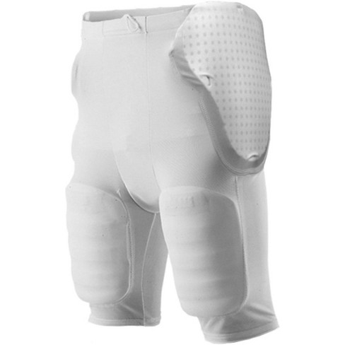 Alleson Adult 5-pad Integrated Football Girdle Xl White : Target