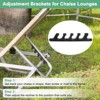 Unique Bargains 5 Position Chaise Lounge Reclining Adjustment Brackets - 4 of 4