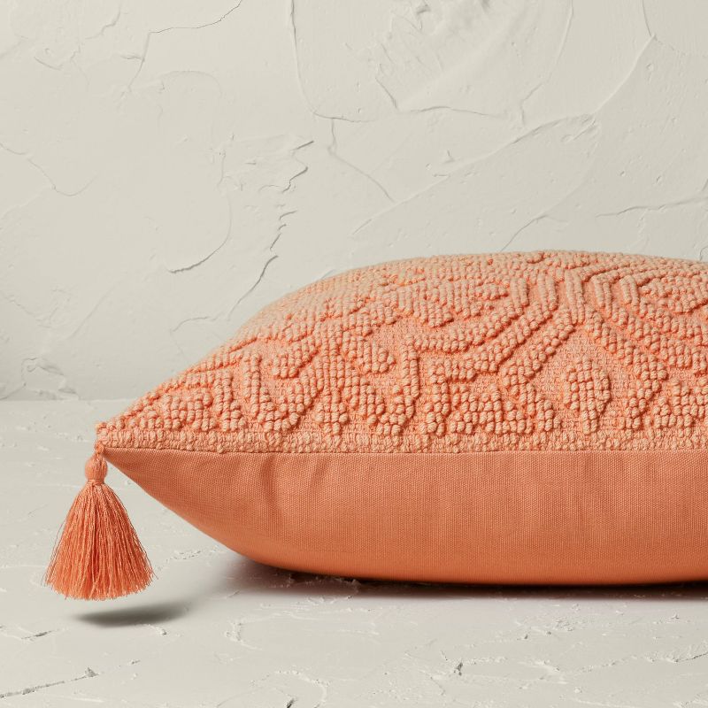 Arabesque Pattern Textured Square Throw Pillow Terracotta - Opalhouse&#8482; designed with Jungalow&#8482;, 3 of 5