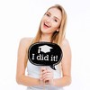 Big Dot of Happiness Hats Off Grad - 2025 Graduation Party Photo Booth Props Kit - 20 Count - image 3 of 4