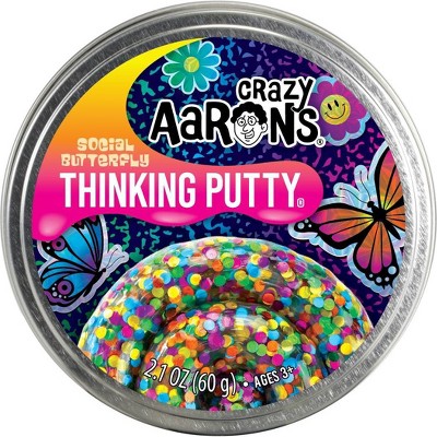 Crazy Aaron&#39;s Social Butterfly 3.5&#34; Thinking Putty Tin