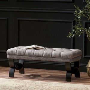 Classic Rectangle Storage Hilton Ottoman for living room-Christopher Knight Home - 1 of 4