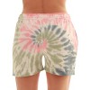 Just Love Women's Loop Terry Tie Dye Shorts - Comfortable and Stylish Loungewear for Summer - 3 of 3