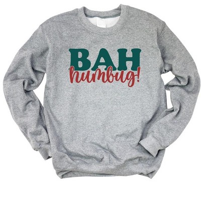 Simply Sage Market Women's Graphic Sweatshirt Bah Humbug Red And Green