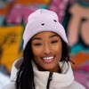 Dalix Lil Heart Embroidered Beanie Warm Winter Knit Hat Women - 4 of 4