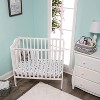 Everyday Kids 2-Pack Pack 'n Play Sheets – 100% Jersey Cotton, Blue/Gray Car & Chevron Designs, Soft Fitted Sheets for Portable or Mini Cribs - 4 of 4
