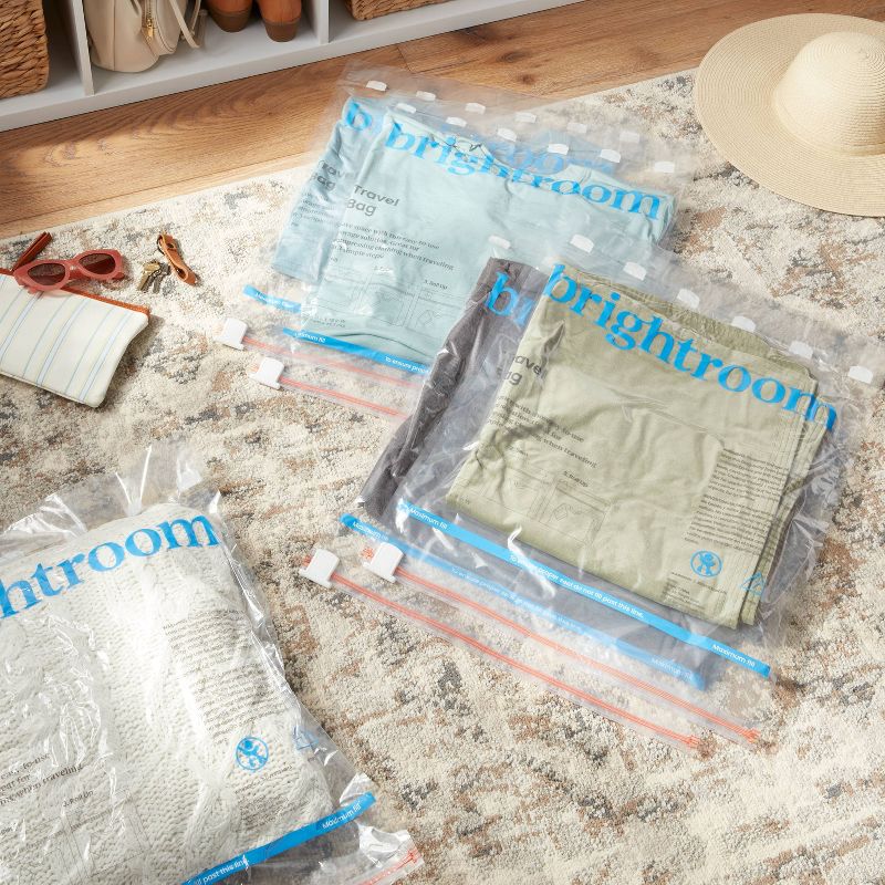 Large 5pc Compression Travel Bags Clear - Brightroom&#8482;, 3 of 6