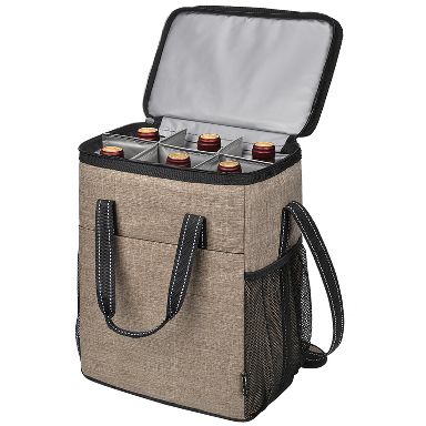 Pro Wine Cooler Bag - Thermal Insulated Bottle Sleeve For Wine/Champagne, Water-Repellent, Reusable (Bordeaux)