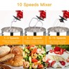 Stand Mixer, 7.5QT 660W Electric Food Mixer - 10-Speed Tilt-Head for Baking with Stainless Steel Bowl, RED - 2 of 4
