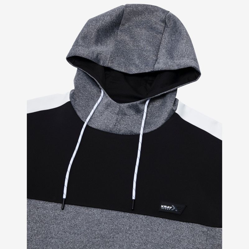 X RAY Sport Men's Pullover Colorblock Hoodie, 3 of 7