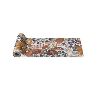 Tag Gathering Leaves Table Runner - Everyday Harvest Design, Machine Washable, 72" x 14.5", Perfect for Fall Decor - 1 of 2