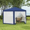 Outsunny 13' x 11' Outdoor Party Tent Hexagon Sun Shelter Canopy with Protective Mesh Screen Walls & Proper Sun Protection - 2 of 4