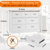 Farmhouse 7 Drawers Dresser for Bedroom, Dresser Chest of Drawers Organizer Storage - 2 of 4