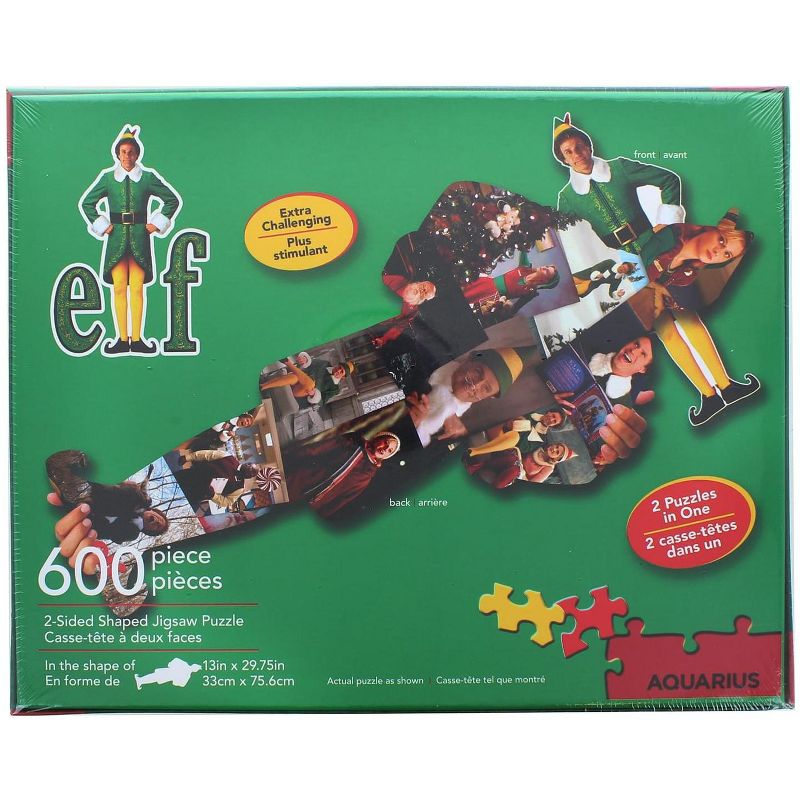 Aquarius Puzzles Elf 600 Piece 2-Sided Shaped Jigsaw Puzzle, 3 of 7