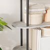 5-Tier Bookshelf,71 Inch Tall Arched Bookcase, Metal Frame Modern Display Racks with Adjustable Feet,Freestanding Open Storage Rack Shelf for Bedroom - 4 of 4