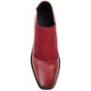 Journee Signature Womens Genuine Leather Stylla Square Toe Stacked Ankle Booties - 4 of 4