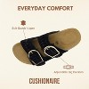 CUSHIONAIRE Cashew Slip On Suede Womens Sandals - Braided Double-Strap Design with Adjustable Big Buckle Sandals for Women - 4 of 4