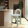Meridian Furniture,Amari Chenille Fabric Stool - 2 of 4