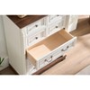 PAGED Wooden Rustic Drawer Dresser Storage Cabinet with Wooden Base and Riser Trim, Storage Dresser for Bedroom - 3 of 4