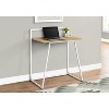 Monarch Specialties Computer Desk Home Office Laptop 30InchL Work Metal Laminate Natural White Contemporary Modern - 2 of 4