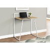 Monarch Specialties Computer Desk Home Office Laptop 30InchL Work Metal Laminate Natural White Contemporary Modern - image 2 of 4