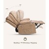 Recliner Chair, 360° Manual Rocker Swivel Recliner for Adults, with Side Pockets and Cup Holders, for Living Room, Bedroom - 3 of 4