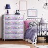 Sorbus 10 Drawers Dresser - Furniture Storage for Bedroom, Closet, Office Organization - Steel Frame, Wood Top, Fabric Bins - 2 of 4