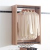 TiramisuBest Hollow Pattern 2-Door 3-Drawer Wardrobe, Wood & White Finish, Ideal for Bedrooms and Dressing Rooms - 3 of 4
