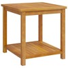 vidaXL Side Table Solid Acacia Wood 17.7Inchx17.7Inchx17.7Inch - 2 of 4