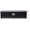 Gulches 39" Aluminum tool box,heavy duty truck bed tool box,outdoor pickup storage tool box,RV storage organizer,underbody  box w/lock keys,black - 3 of 4