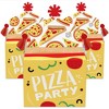 Big Dot of Happiness Pizza Party Time - Treat Box Party Favors - Baby Shower or Birthday Party Goodie Gable Boxes - Set of 12 - 2 of 4